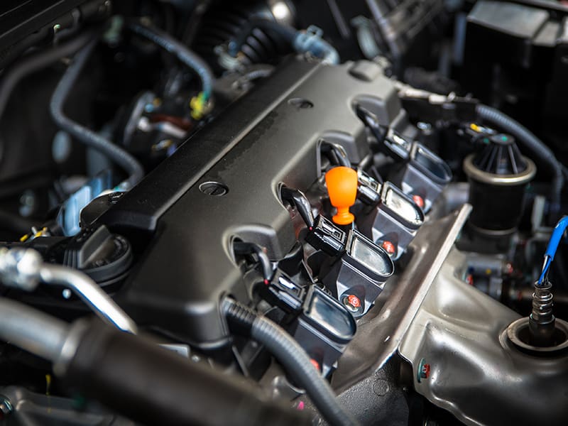 Tuned up engine bay