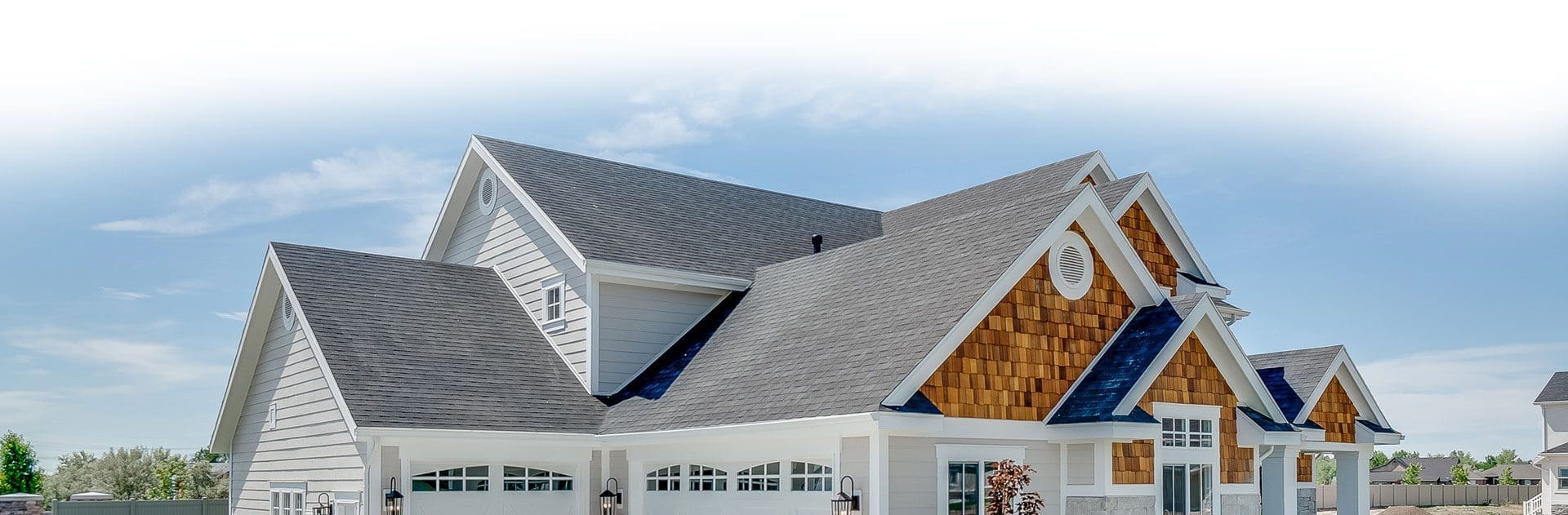 Beautiful House with a grey roof