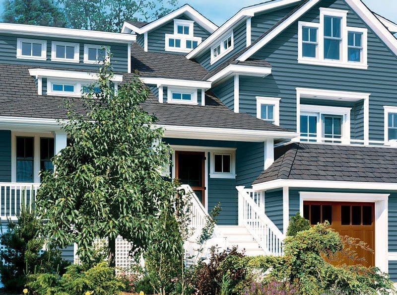 Blue House with Certainteed Siding