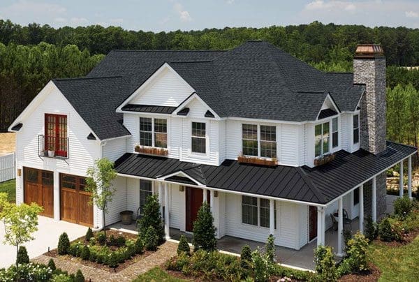 2 story house with Landmark Pro series black shingles